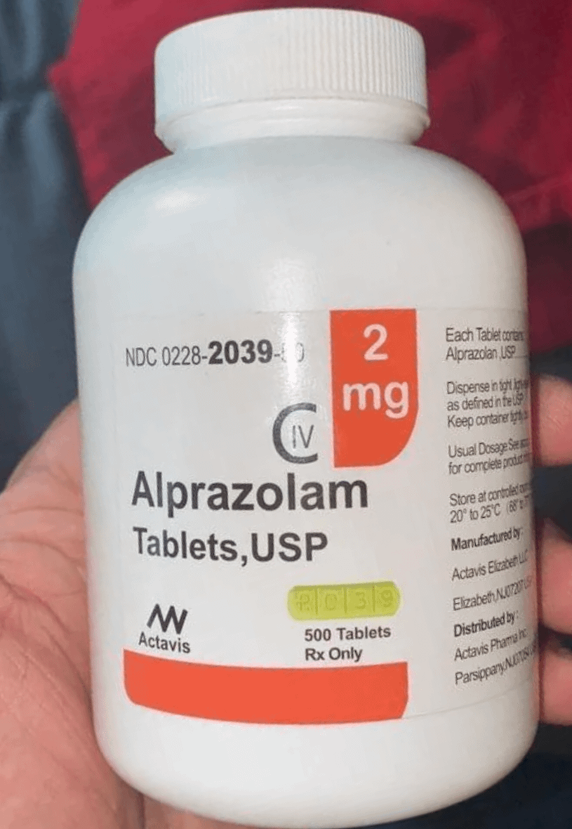 R039 Yellow Xanax Bar 2 mg